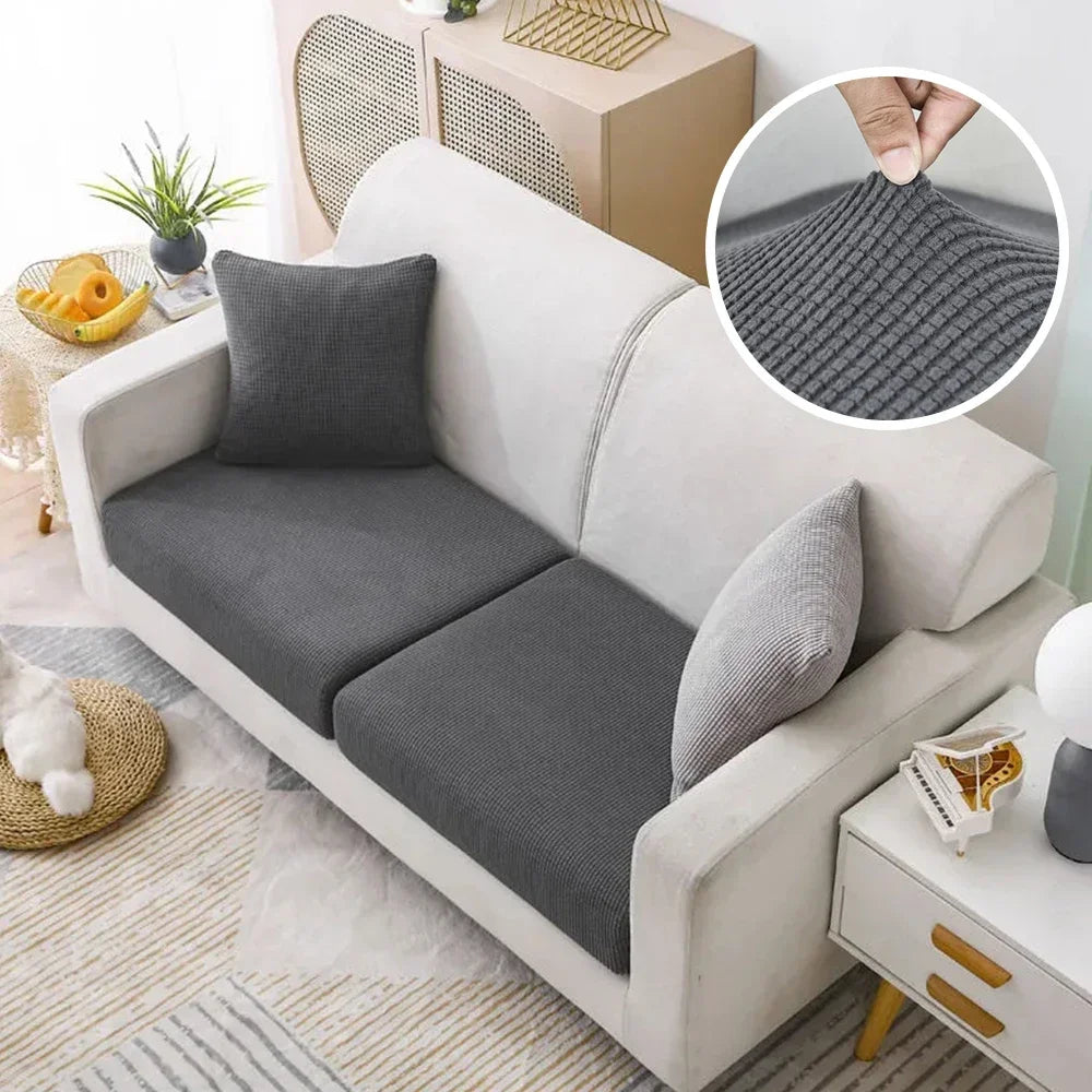 Jacquard Pure Sofa Covers Polar Fleece Stretch Sofa Seat Covers Removable Couch Case Furniture Protector Chaise Lounge Home
