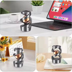 Aluminum Magnetic Levitation Kinetic Gyro | Floating Desktop Spinner Toy | Gravity-Defying Desk Decor for Focus & Relaxation