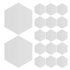 48Pcs Hexagon Self Adhesive Mirror Wall Stickers Acrylic Geometric Peel Stick Tiles for Living Room Bedroom Bathroom Decor