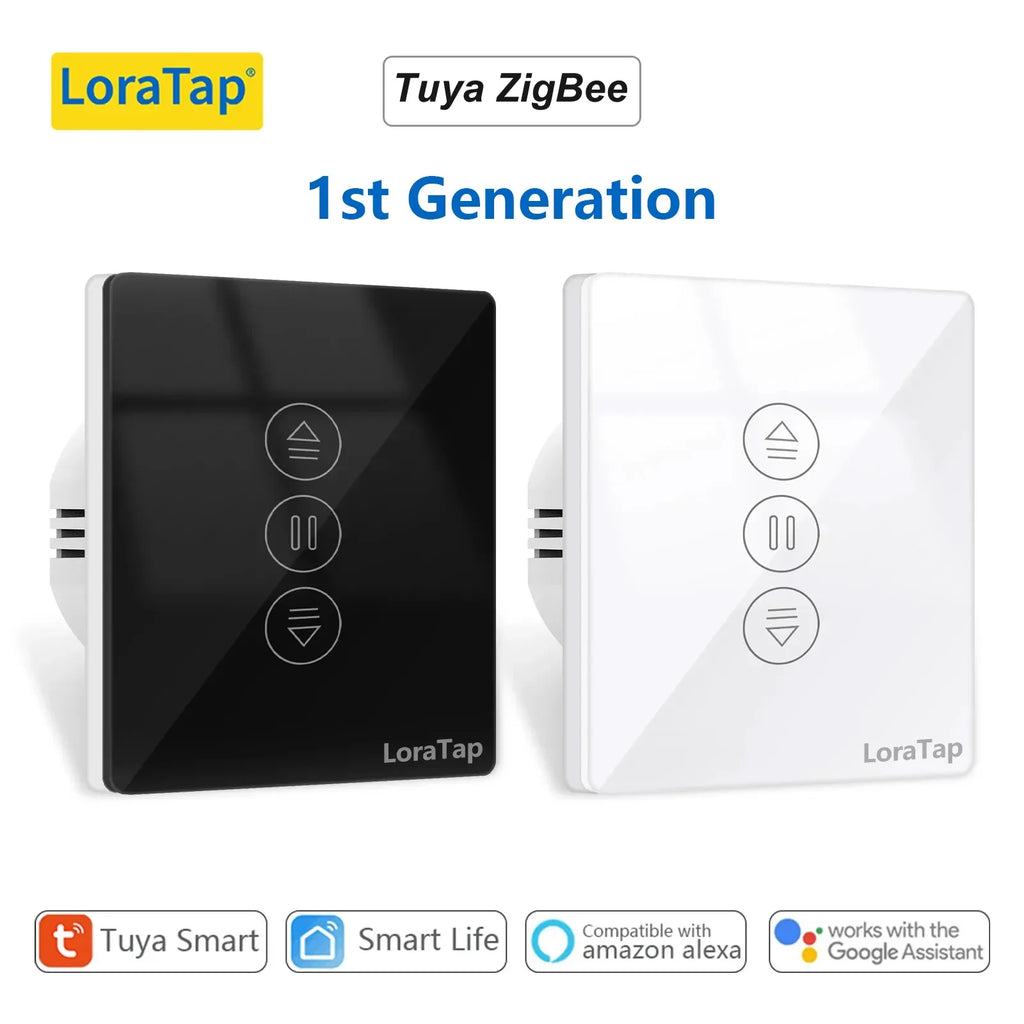 LoraTap ZigBee Curtains Roller Shutters Blinds Switch Control Connected Motor Google Home Alexa Electric Window Tuya Smart Life