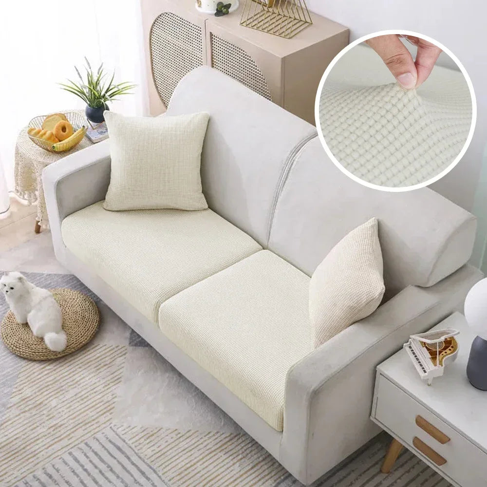 Jacquard Pure Sofa Covers Polar Fleece Stretch Sofa Seat Covers Removable Couch Case Furniture Protector Chaise Lounge Home