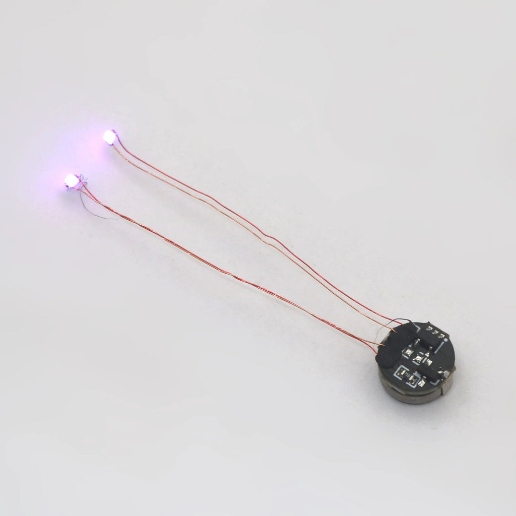 Magnetic control lamp Wired 5cm Led Magnetron Light Model w Battery Diy Car Toys Lighting Making Diorama Materials Gunda Robots