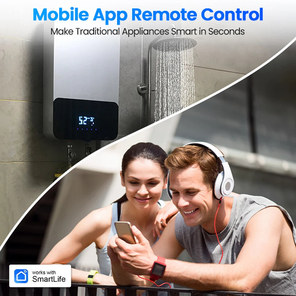 Zigbee Smart Plug 16A UK Socket Works With Alexa Google Home Energy Monitor Timer Remote Control for Electrical Sockets Tuya APP