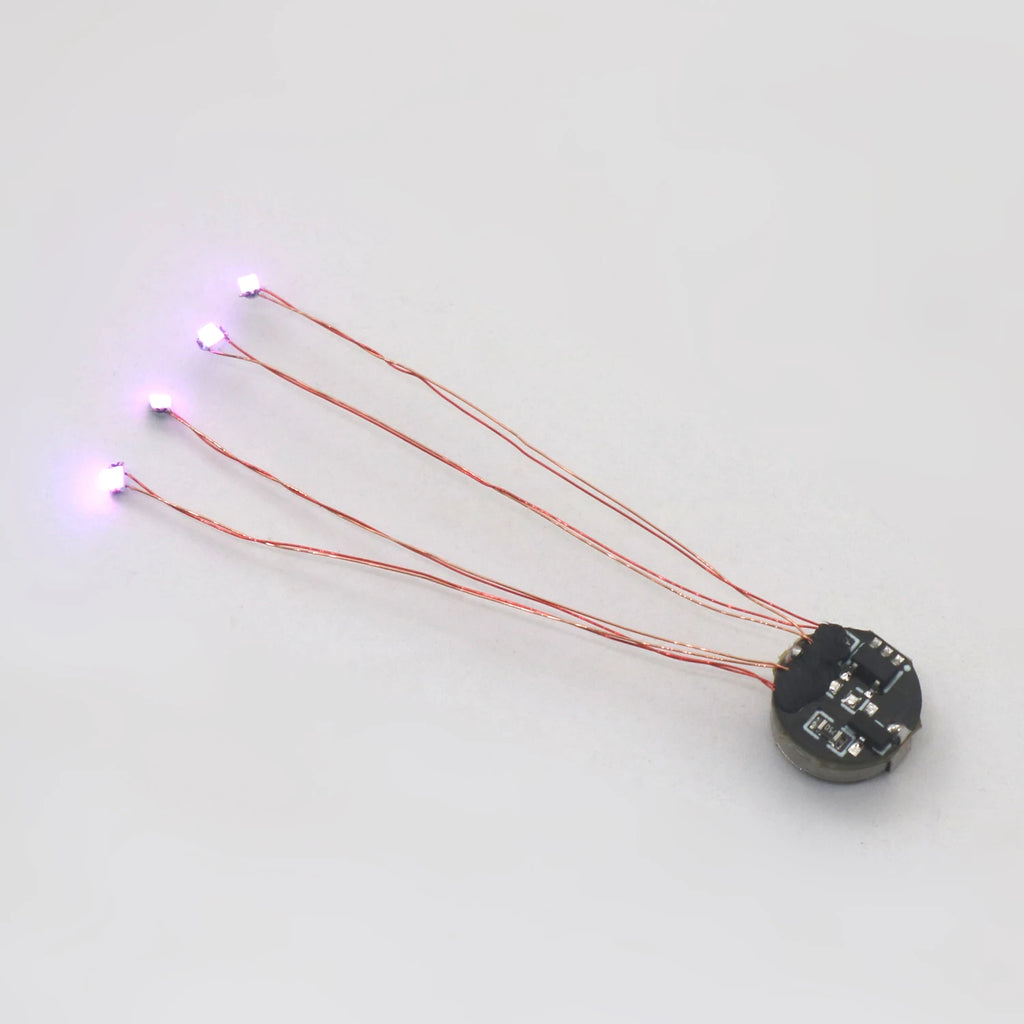 Magnetic control lamp Wired 5cm Led Magnetron Light Model w Battery Diy Car Toys Lighting Making Diorama Materials Gunda Robots