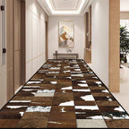 Geometric Nordic Long Corridor Carpet Non-slip Hall Runner Easy Clean Hallway Area Rug Washable Porch Entry Doormat Customizable