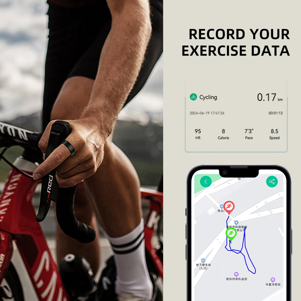 2026 New smart ring equipped with healthmonitor， sleep monitor, men's and women's waterproof multifunctional sports ring