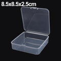 20/1x Plastic Containers Clear Small Storage Box with Hinged Lid for Small Items Crafts Jewelry Tabletop Storage Accessories