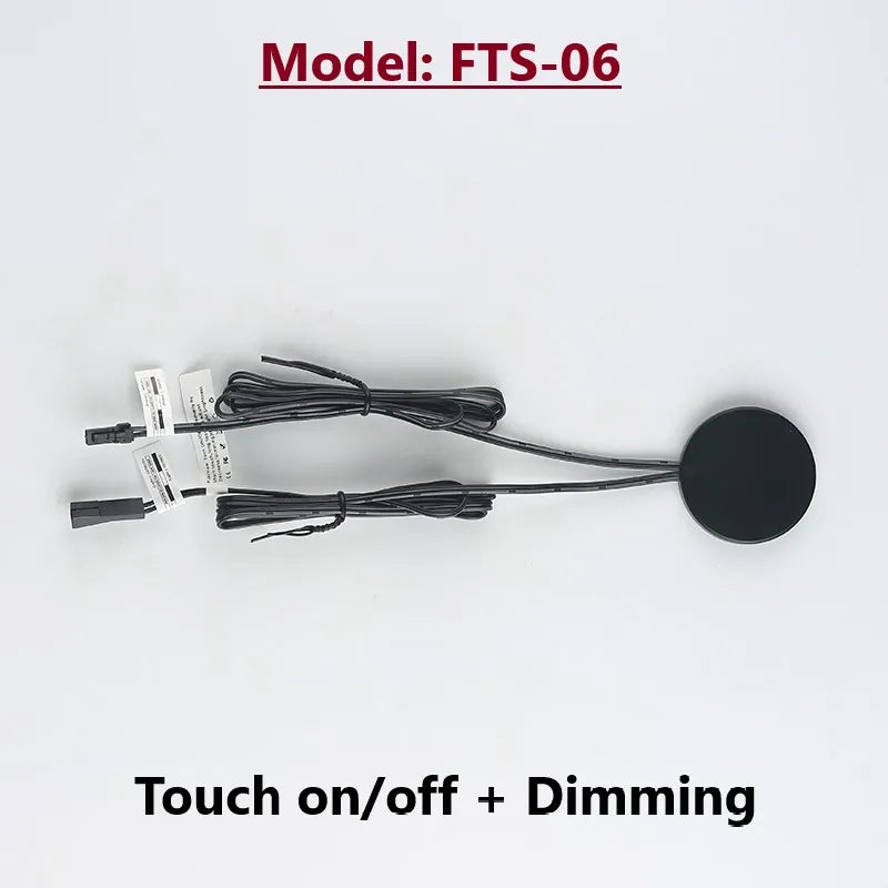 DC12V 24V Wood Panel LED Touch Sensor Dimmer Switch 5A 60W Hidden Surface Switch For LED Light Strip Touch Switch