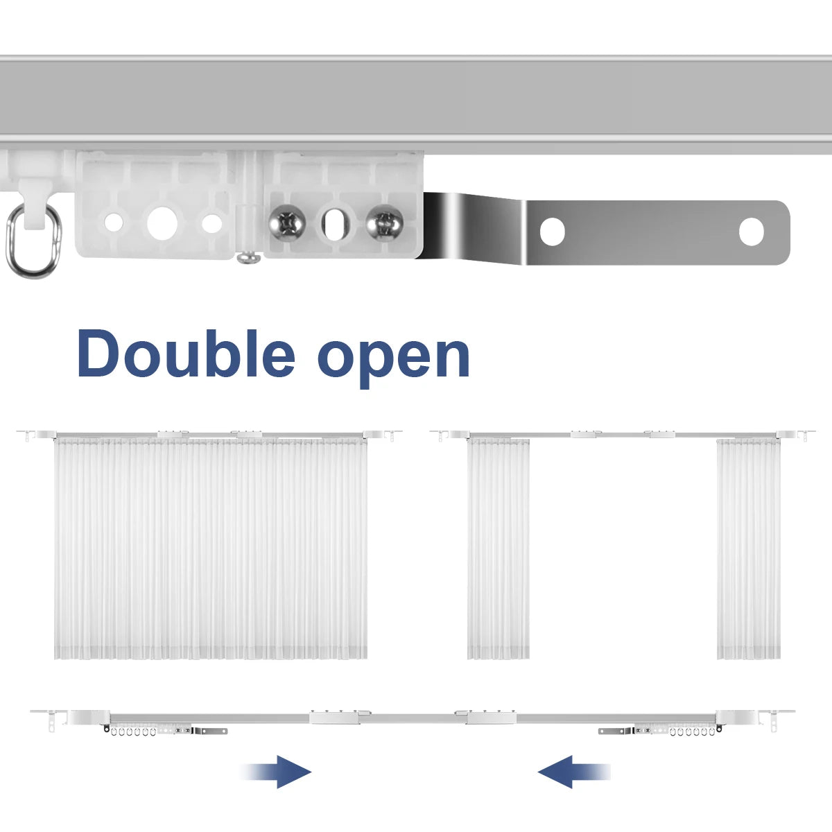 OneSmart Tuya Smart Life Wifi Zigbee Electric Smart Curtains Drive Motor Rail Rod Track System Support Google Assistant Alexa