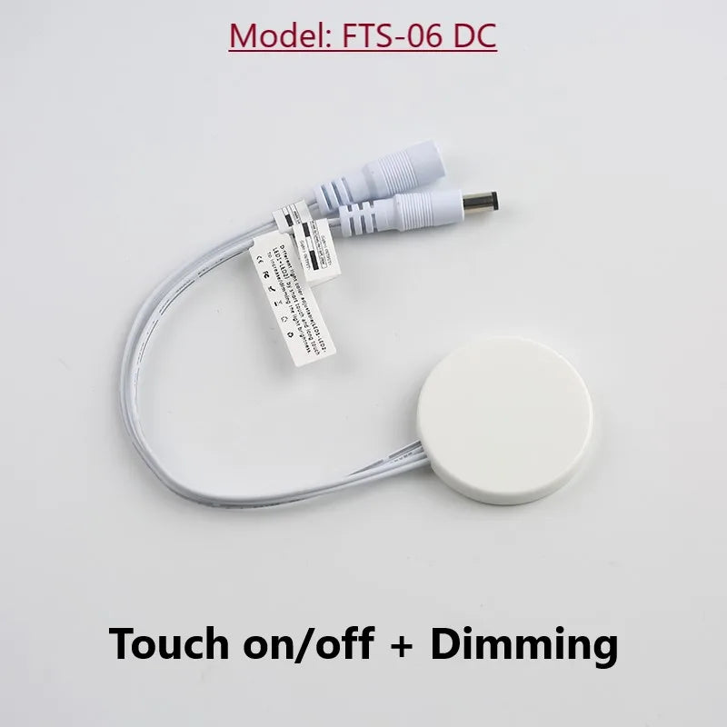DC12V 24V Wood Panel LED Touch Sensor Dimmer Switch 5A 60W Hidden Surface Switch For LED Light Strip Touch Switch