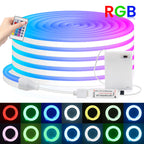 5V RGB Neon Strip Light 1M 2M 3M 3AA Battery Box With Bluetooth Remote Control Waterproof Flexible Ribbon Tape For Home Decor