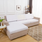 New Summer Silk Spandex Seat Cover Sofa Cushion Pad Protect Living Room Couch Slipcover 1 2 3 4 Seater Sofa Seat Covers