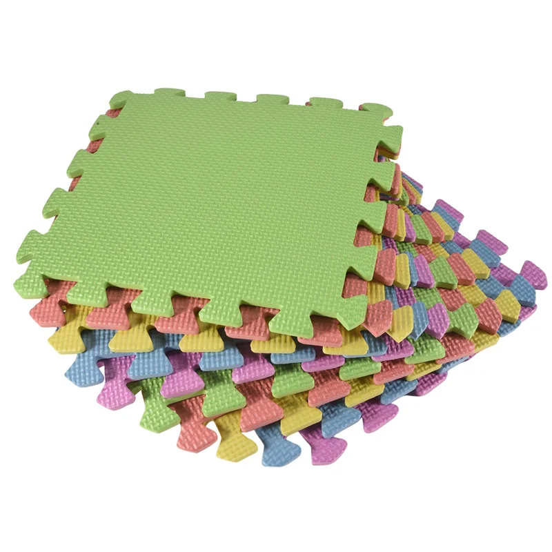 B78B-Play Mats Puzzle Modular Colored 20 Pieces 30X30 Cm Soft Eva Foam Children's Puzzle Rug For Tatami