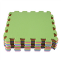 B78B-Play Mats Puzzle Modular Colored 20 Pieces 30X30 Cm Soft Eva Foam Children's Puzzle Rug For Tatami