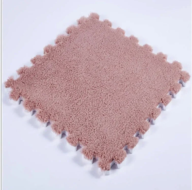 30X30cm DIY Jigsaw Shaggy Carpet Living Room Bedroom Soft Floor Area Rug Children Kids Magic Patchwork Plush Mat Baby Play Mats