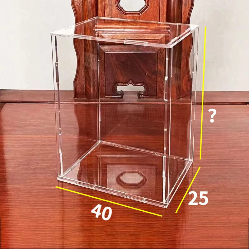 Assemble Acrylic Display Case Clear Display Box For Collection Figures Dustproof Storage Box Organizer For Car,Toy,Doll Cabinets