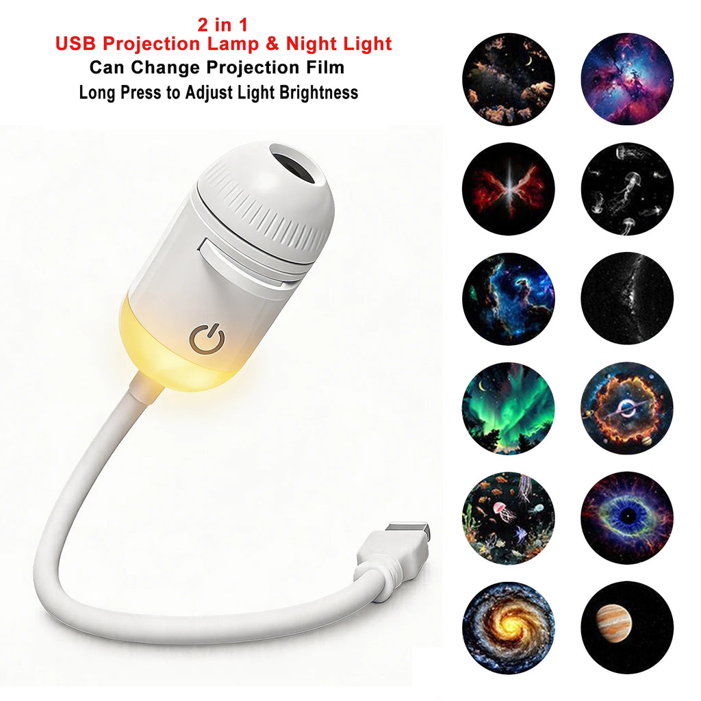 New Atmosphere Projection Car Ambient Light Large Range Projection Romantic Atmosphere Multiple Scenes Adjustable Focus Distance