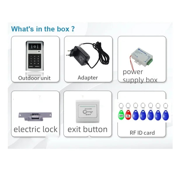 Tuya Smart Wifi Video Doorbell Intercom System 1080P Wireless video door phone Outdoor WIFI Camera RFID Card for Home Apartment