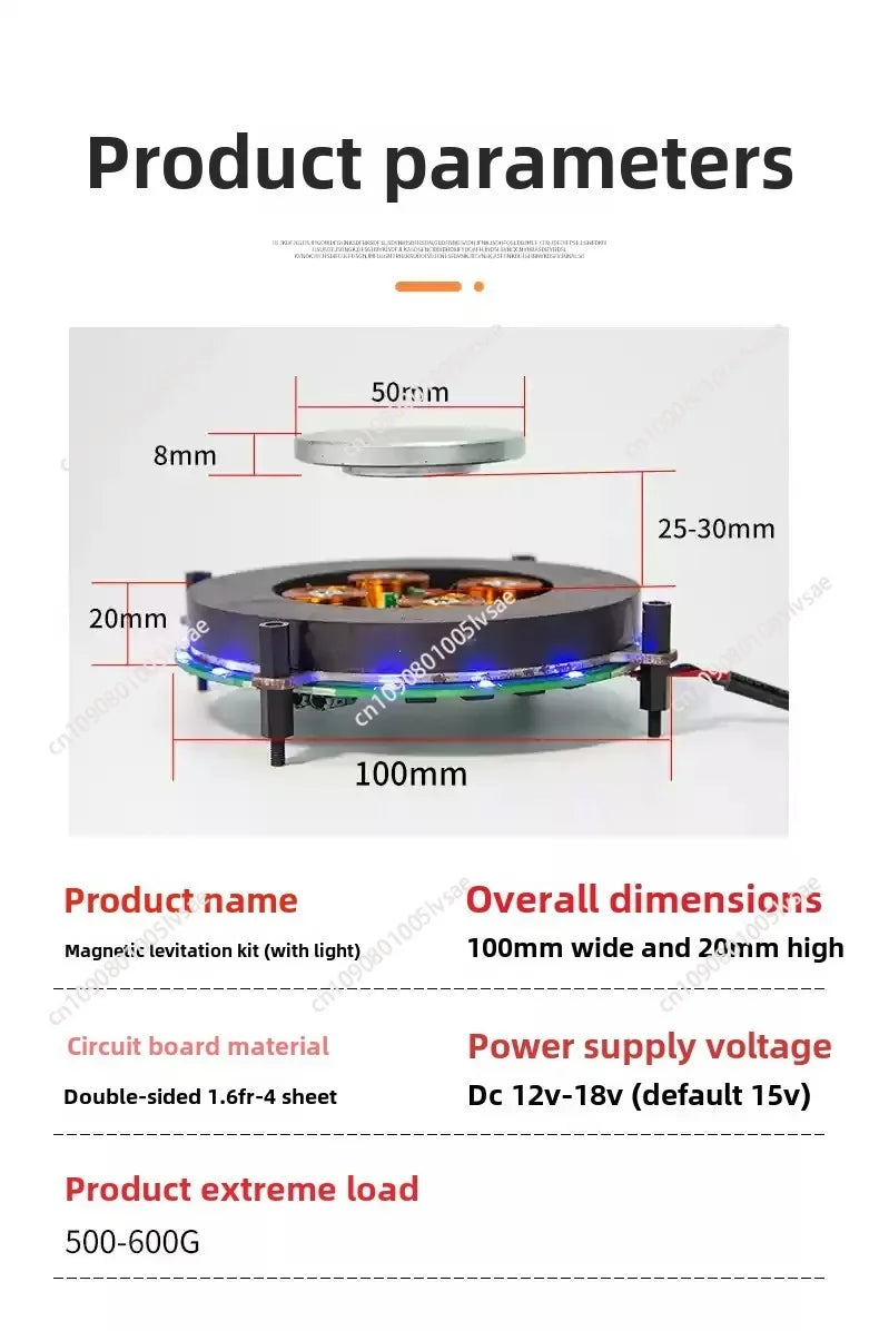 Heavy Magnetic Levitation Bare Metal Module Magnetic Levitation Movement Potted Plant Maglev Exhibition Stand Maglev Speaker