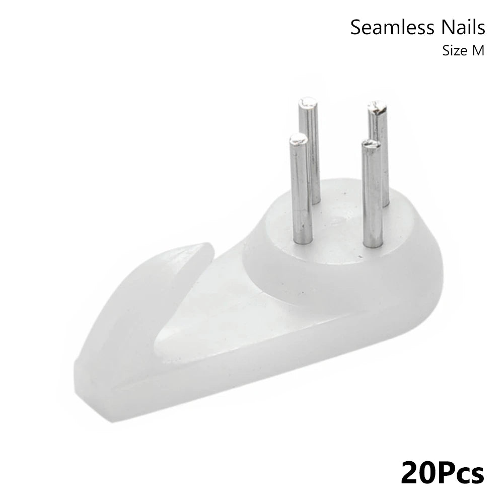 20Pcs Wall Hooks Invisible Nail Hanging Seamless Nails Wall Pictures Photo Hanger Frame Hanger Painting Wall Hook Nail Furniture