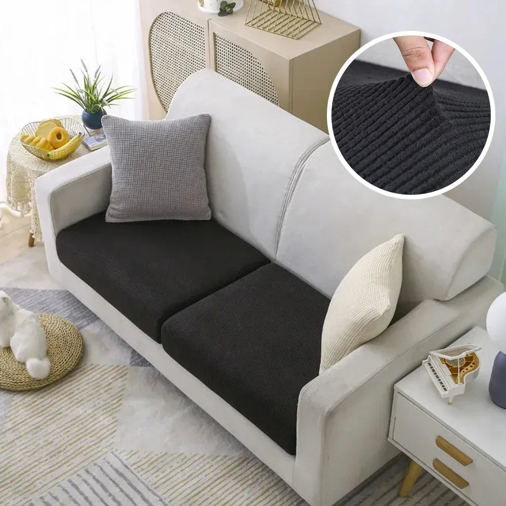 Jacquard Pure Sofa Covers Polar Fleece Stretch Sofa Seat Covers Removable Couch Case Furniture Protector Chaise Lounge Home