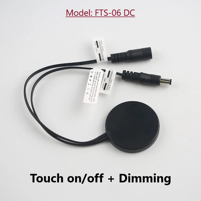 DC12V 24V Wood Panel LED Touch Sensor Dimmer Switch 5A 60W Hidden Surface Switch For LED Light Strip Touch Switch