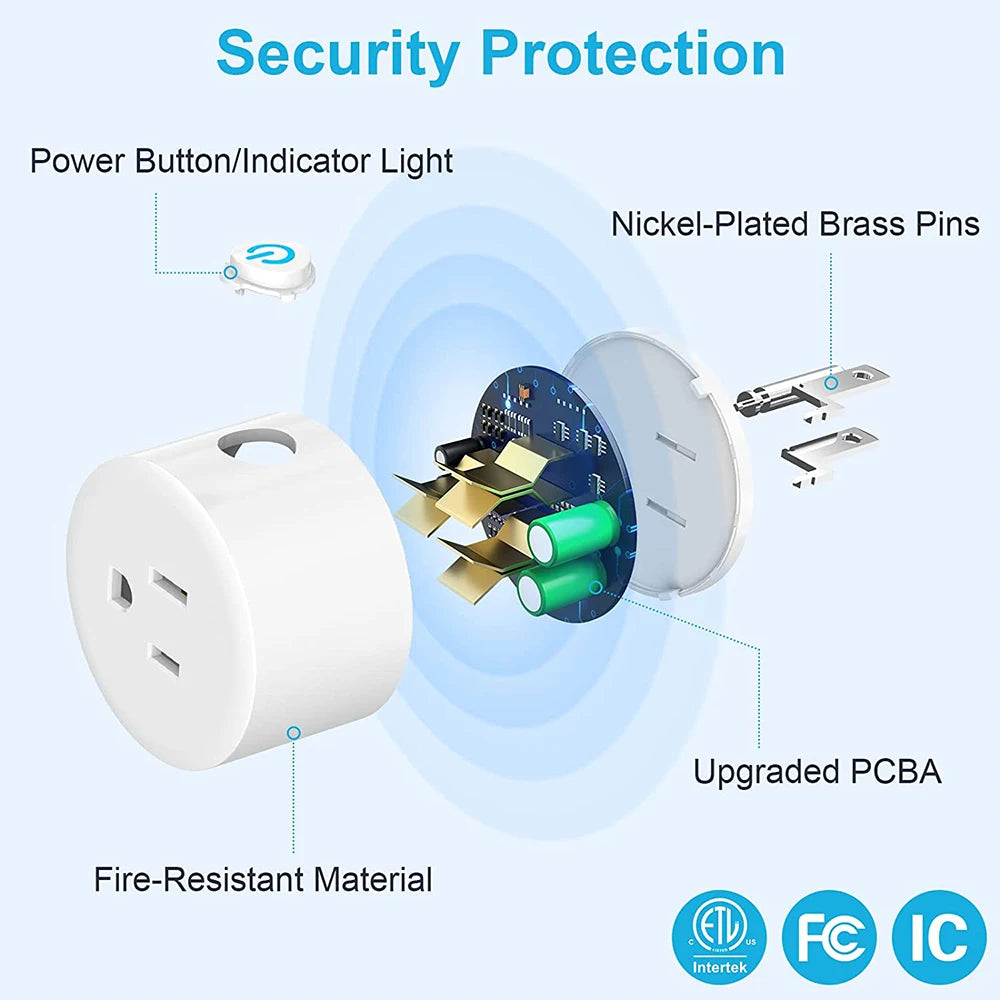 Tuya 16A Smart Plug Zigbee WiFi Socket US Canada Mexico Peru Japan Power Monitoring Timing Function Works With Alexa Google Home