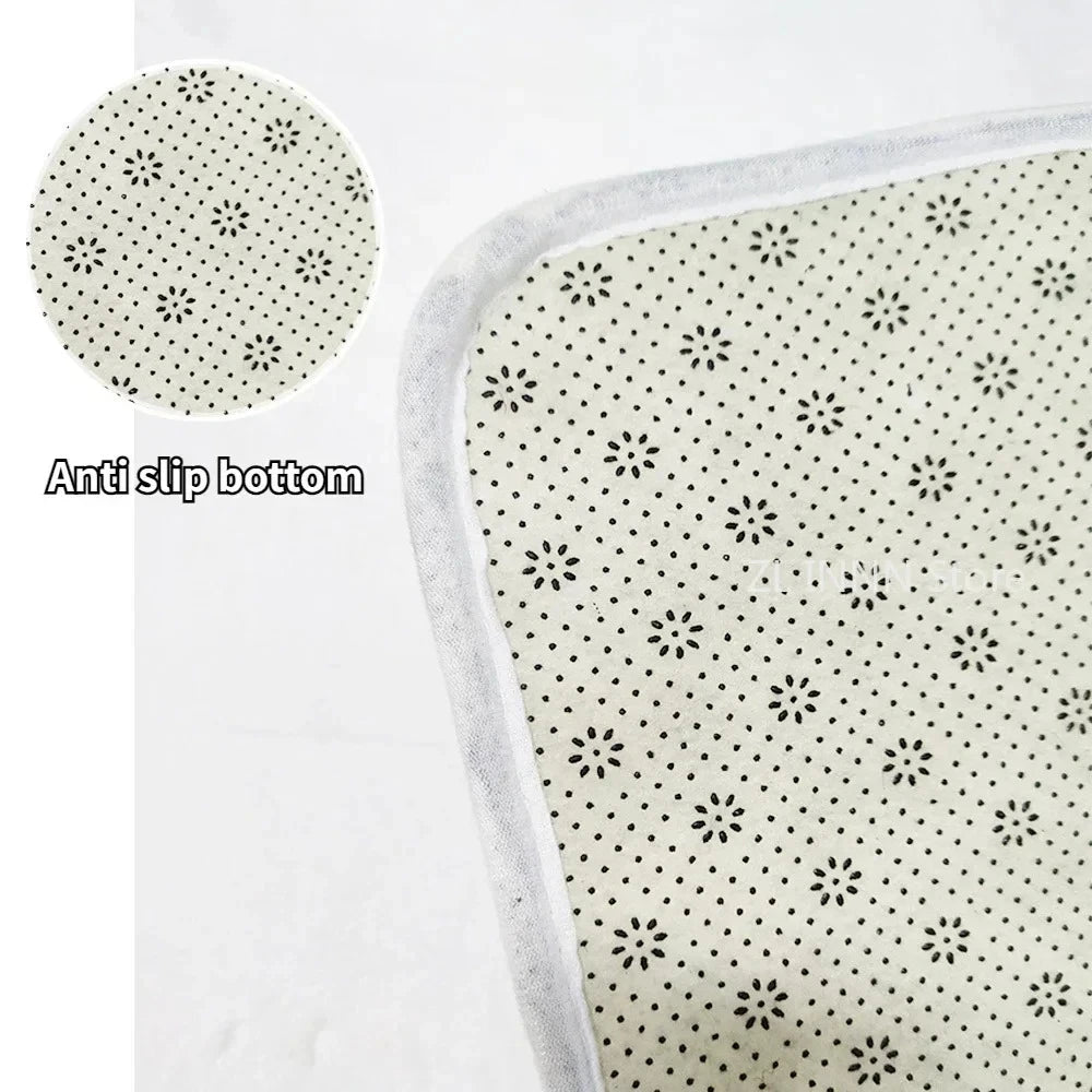 Cream Color Irregular Oval Carpets for Living Room Children Bedroom Rug Ins Soft Fluffy Bedside Rugs Short Plush Large Area Mats