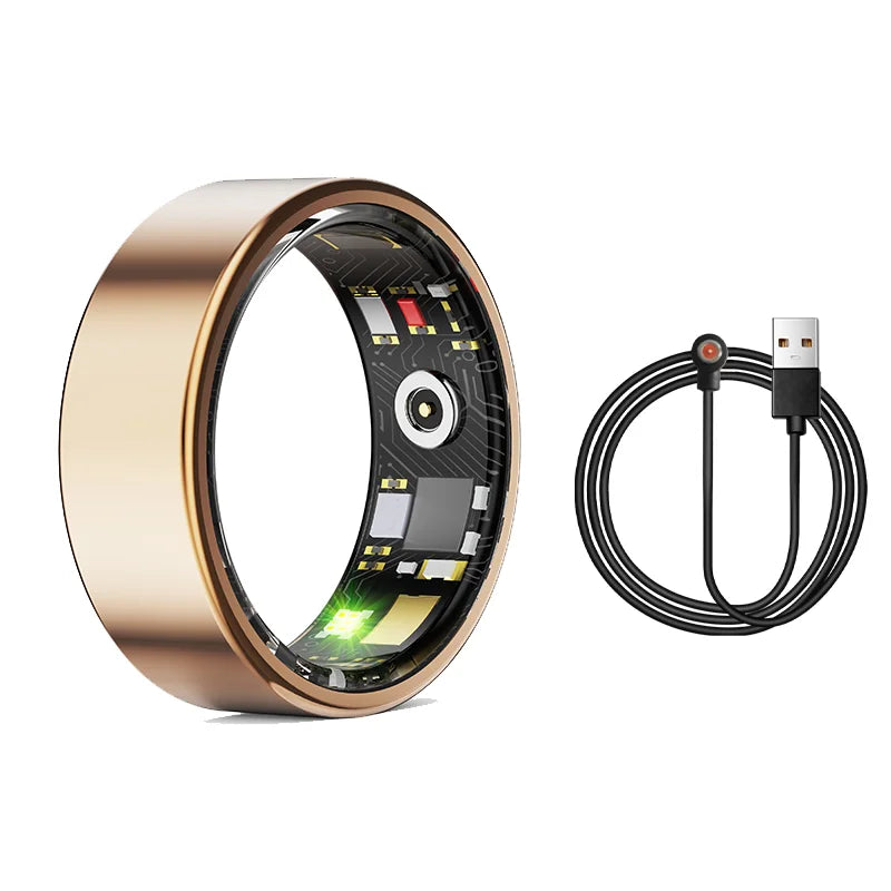2026 New smart ring equipped with healthmonitor， sleep monitor, men's and women's waterproof multifunctional sports ring