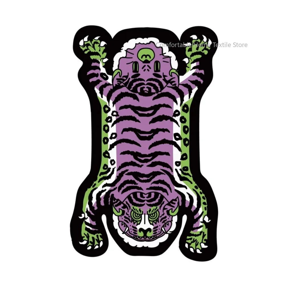 Carpet Living Room Cute Cartoon Tiger Decor Carpets Children Bedroom Bedside Large Area Rug Home Decoration Cloakroom Foot Mat