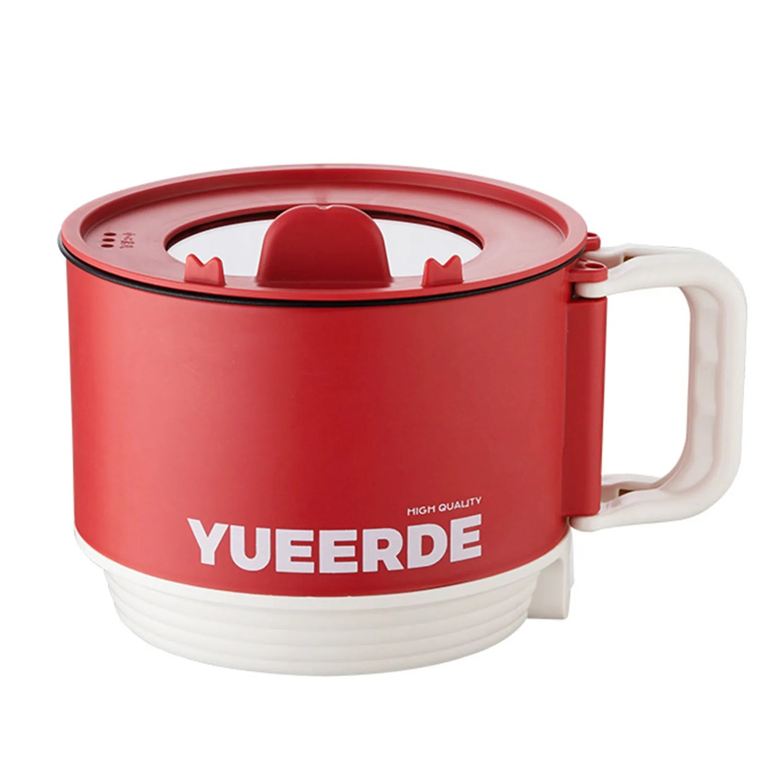Portable Electric Hot Pot Non-Stick Pan Rapid Noodles Cooker Mini Pot for Home Dorm Office 1-2 People