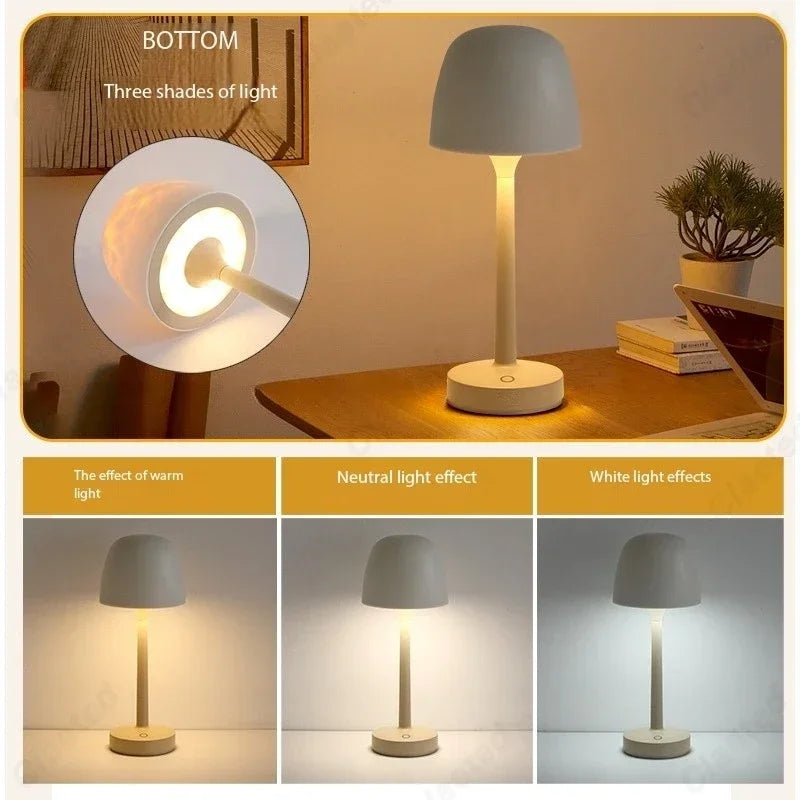 LED High Footed Water Ripple Atmosphere Desk Lamp Romantic Couple Gift Indoor Bedroom Projection Night Light