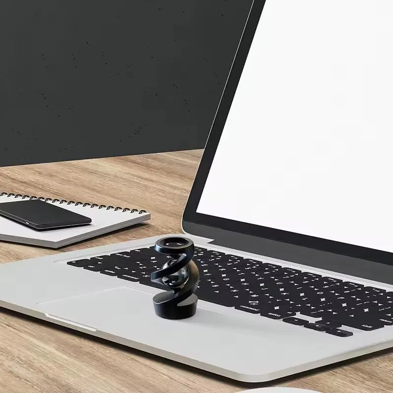 Aluminum Magnetic Levitation Kinetic Gyro | Floating Desktop Spinner Toy | Gravity-Defying Desk Decor for Focus & Relaxation