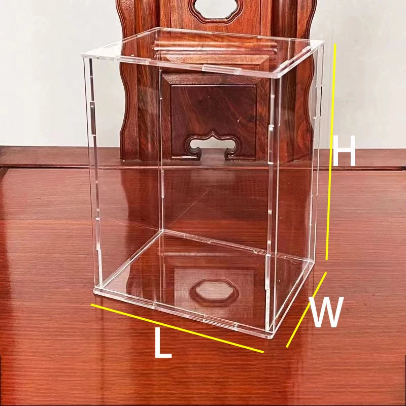 Assemble Acrylic Display Case Clear Display Box For Collection Figures Dustproof Storage Box Organizer For Car,Toy,Doll Cabinets